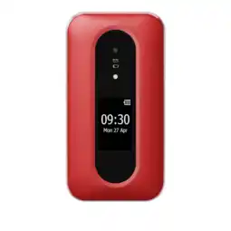 MediaMarkt Doro Leva L30 4g Senior Flip Phone Met Sos Button - 17 Mb Rood aanbieding