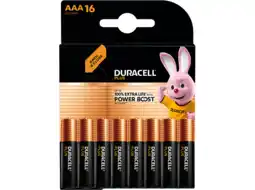 MediaMarkt Duracell Alkaline Mainline Bst Aaa X16 Batterijen aanbieding