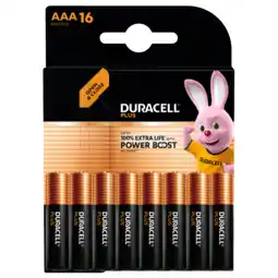 MediaMarkt Duracell Alkaline Mainline Bst Aaa X16 Batterijen aanbieding