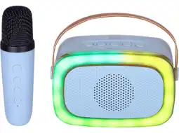 MediaMarkt Trevi Xr8a01 Blauw Mini Karaoke Speaker aanbieding