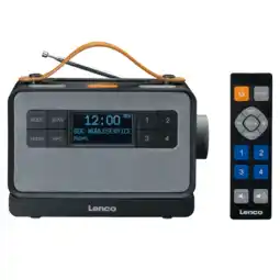 MediaMarkt Lenco Dab+ Fm Radio With Bt Rech. Battery Pdr-065bk Zwart aanbieding