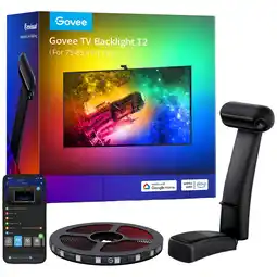 MediaMarkt Govee Envisual Tv Backlight T2 With Dual Cameras(75-85inches) Slimme Ledstrip Zwart aanbieding
