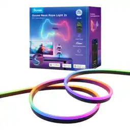 MediaMarkt Govee Neon Rope Strip Ligth 2 -4m Black Slimme Ledstrip Zwart aanbieding