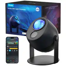 MediaMarkt Govee Star Light Projector Slimme Ledlamp Zwart aanbieding