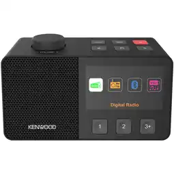 MediaMarkt Kenwood Cr-m70dab-b - Dab+ Radio Voor Senioren Zwart aanbieding