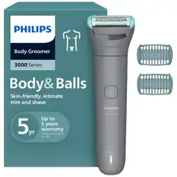 MediaMarkt Philips Bg3480/15 Philips Series 3000 Bodygroomer Grijs aanbieding