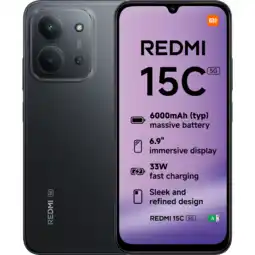 MediaMarkt Xiaomi Redmi 15c 5g - 128 Gb Zwart aanbieding