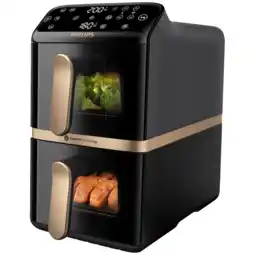 MediaMarkt Philips 4000 Series Stacked Dual Basket Airfryer - 10 Liter Na462/70 aanbieding