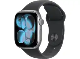 MediaMarkt Apple Watch Series 11gps + Cellular - 42mm Aluminium Case Black Sport Band M/l Smartwatch Space Grey aanbieding