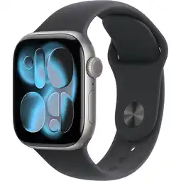 MediaMarkt Apple Watch Series 11gps + Cellular - 42mm Aluminium Case Black Sport Band M/l Smartwatch Space Grey aanbieding