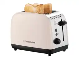 MediaMarkt Russell Hobbs Colours Plus 2 Snedes Broodrooster Jasmine Wit aanbieding