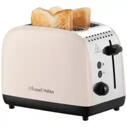 MediaMarkt Russell Hobbs Colours Plus 2 Snedes Broodrooster Jasmine Wit aanbieding