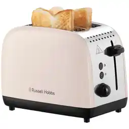 MediaMarkt Russell Hobbs Colours Plus 2 Snedes Broodrooster Jasmine Wit aanbieding