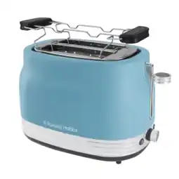 MediaMarkt Russell Hobbs Hanley 2 Snedes Broodrooster Blauw aanbieding