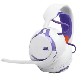 MediaMarkt JBL Quantum 650 – Gaming Headphone Wireless Over-ear White And Purple Gaming-headset Wit aanbieding