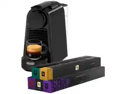 MediaMarkt De Longhi Nespresso Essenza Mini En85.b + 5 Sleeves Nespresso-machine Zwart aanbieding