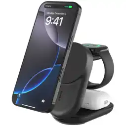 MediaMarkt Belkin Ultracharge 25w Qi2 3-in-1 Magnetische Draadloze Lader – Wit Oplader aanbieding