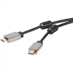 MediaMarkt Vivanco Premium Arc M-m Gold 4k/60hz Hdmi-kabel 1 M Zwart aanbieding