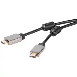 MediaMarkt Vivanco Premium Hdmi Arc M-m Gold 4k/60hz Hdmi-kabel 3 M Zwart aanbieding