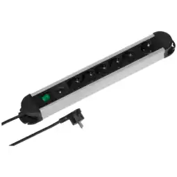MediaMarkt Vivanco Alu 6-voudig Stopcontact Professional Overspanningsbeveiliging. Stopcontact aanbieding