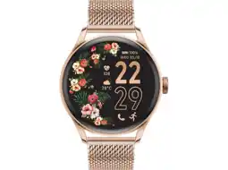 MediaMarkt Ice-watch Smartwatch 2.0 Milanese Band Round 1.2'' Amoled (023394) Roze Goud aanbieding