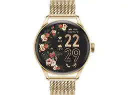 MediaMarkt Ice-watch Smartwatch 2.0 Milanese Band Round 1.2'' Amoled Gold aanbieding