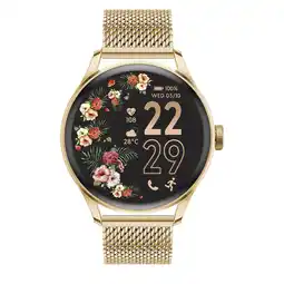 MediaMarkt Ice-watch Smartwatch 2.0 Milanese Band Round 1.2'' Amoled Gold aanbieding