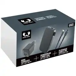 MediaMarkt Fresh 'n Rebel 8bnd-wc-cb-pb-sg - Bundel Draagbare Powerbank Grijs aanbieding