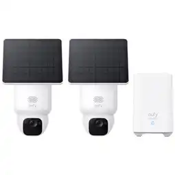 MediaMarkt Eufy Solocam E30 2-cam Kit Slimme Buitencamera Wit aanbieding