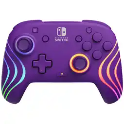 MediaMarkt PDP Afterglow Wave Wireless Purple Controller Nintendo Switch Switch Lite Oled Paars aanbieding