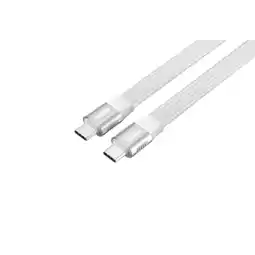 MediaMarkt Sitecom Usb-c Ff-kabel 1 M 80 Gbps Plat Wit Kabel aanbieding