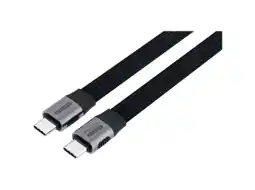 MediaMarkt Sitecom Usb-c Ff-kabel 1 M 80 Gbps Plat Zwart Kabel aanbieding