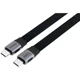 MediaMarkt Sitecom Usb-c Ff-kabel 1 M 80 Gbps Plat Zwart Kabel aanbieding