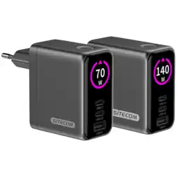 MediaMarkt Sitecom 140w Pd-wandlader Met Led-display Wandlader aanbieding