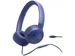 MediaMarkt JBL Tune 530c Hoofdtelefoon Blauw aanbieding