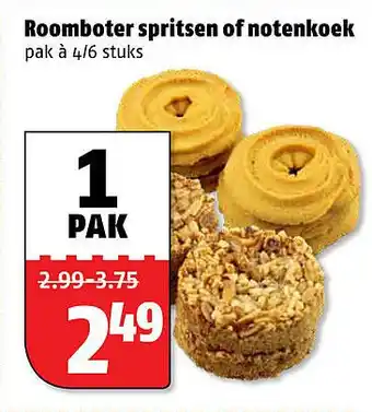 Poiesz Roomboter spritsen of notenkoek aanbieding