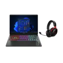 MediaMarkt HP Omen Transcend 14-fb0090nd + Hyperx Cloud Iii Draadloze Headset - 14 Inch Intel Core Ultra 9 32 G aanbieding