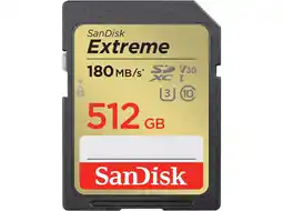 MediaMarkt Sandisk 199265 Sdxc Extreme 512gb 180mb/s aanbieding