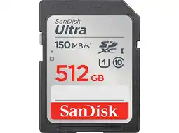 MediaMarkt Sandisk Sdxc Ultra 512gb 150mb/s C10 Uhs-i aanbieding