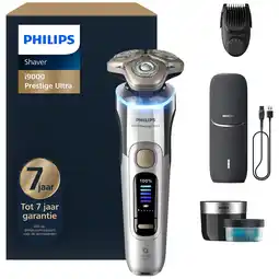 MediaMarkt PHILIPS Shaver i9000 Prestige Ultra Wet&Dry XP9404/46 Scheerapparaat Zilver aanbieding