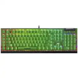 MediaMarkt Razer Blackwidow V4 X Mechanical Gaming Keyboard (green Switch) - Minecraft Edition Us Qwerty Layout aanbieding
