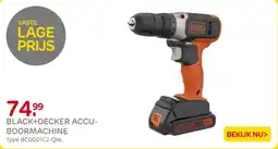 Praxis Black+decker accu-boormachine aanbieding