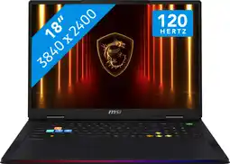 MediaMarkt MSI Raider A18 HX A9WIG-011NL - 18 inch - - 64 GB - 2 TB - GeForce RTX 5080 aanbieding