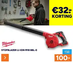 BOUWMAAT Milwaukee Stofblazer li-ion M18 BBL-O aanbieding