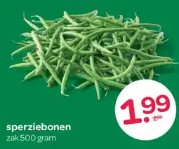 Spar Sperziebonen aanbieding