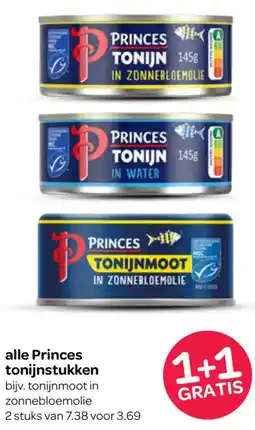 Spar Alle Princes tonijnstukken aanbieding