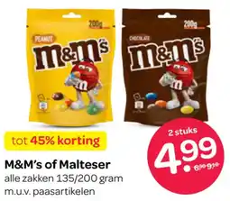 Spar M&M's of Malteser aanbieding