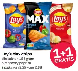 Spar Lay's Max chips aanbieding