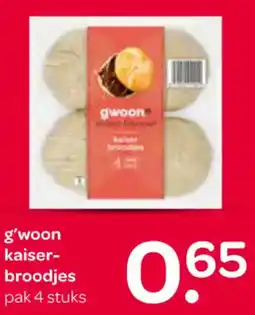 Spar G'woon kaiserbroodjes aanbieding