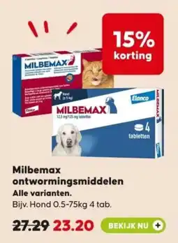 Pets Place Milbemax ontwormingsmiddelen aanbieding